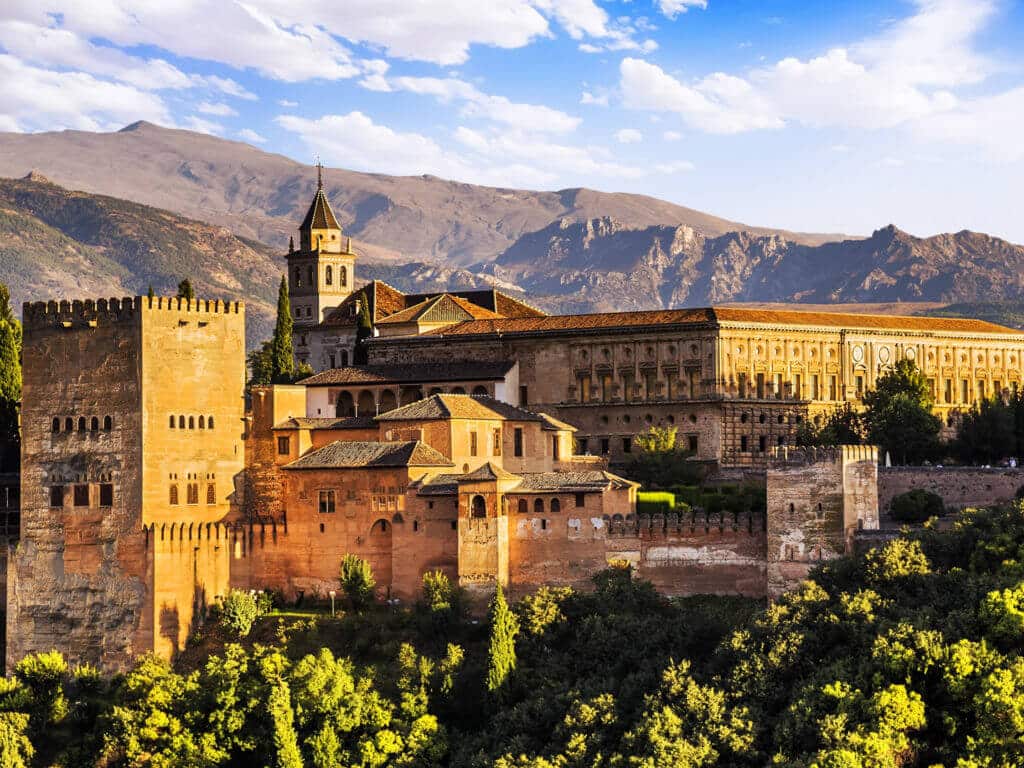 Ancient arabic fortress of Alhambra, Granada, Spain