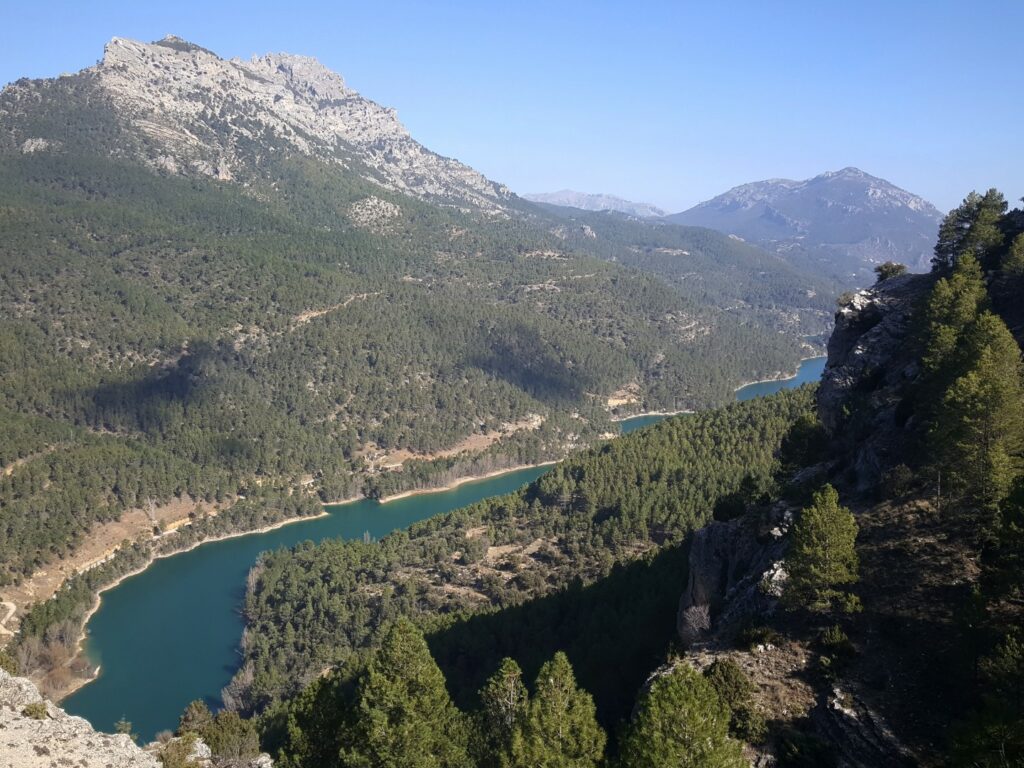 Cazorla Segura and Las Villas Natural Park, view of gorge with river, Andalucia, Spain