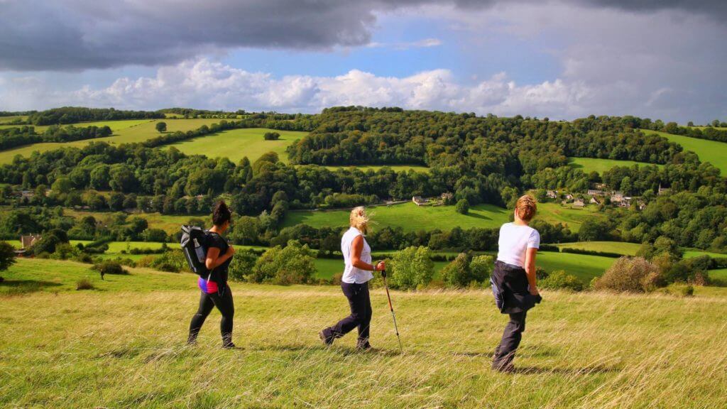 Walking near Painswick, Cotswolds, England,  United Kingdom