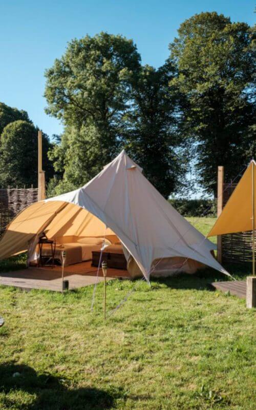 GLamping site, Wild Carrot, Chavenage, Cotswolds, UK