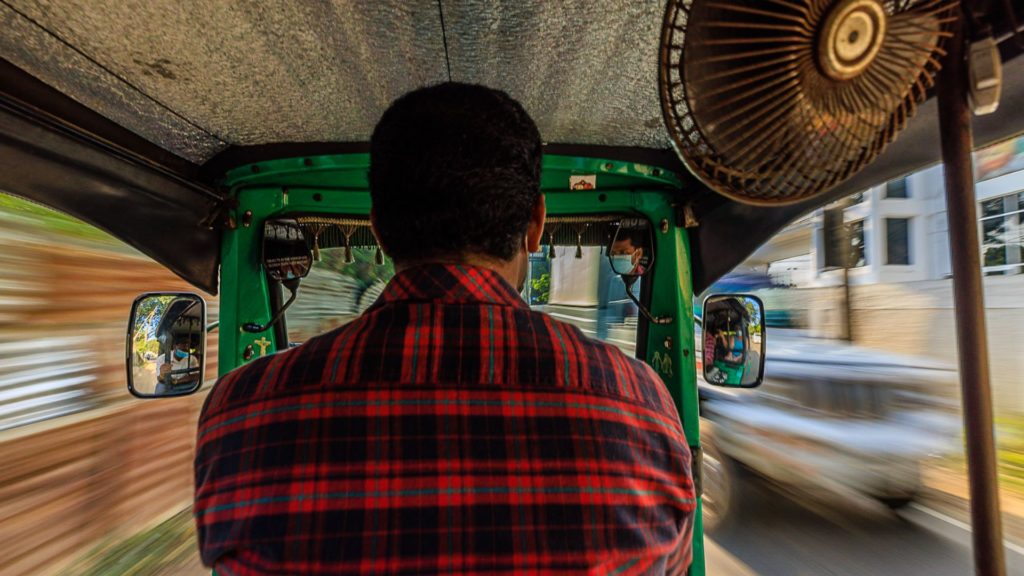 Man in Rickshaw, Jaffna, Sri Lanka