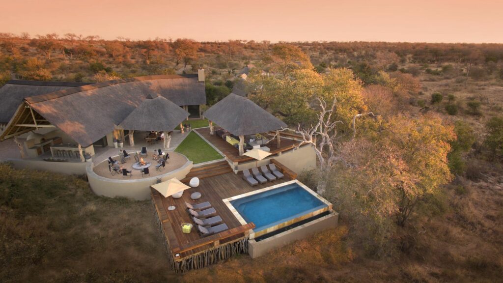 Aerial view of Rockfig Safari Lodge, Timbavati Private Nature Reserve, South Africa