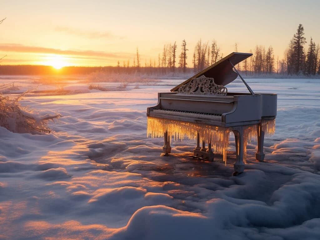 Lost piano Siberia