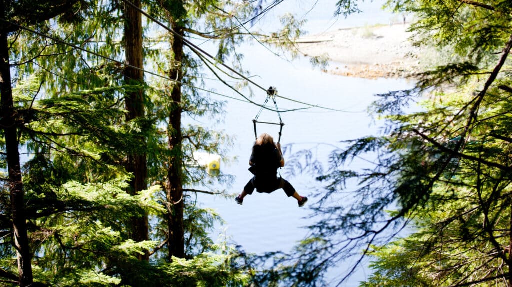 Clayoquot Wilderness Resort, Zip Line, Clayoquot Sound, Canada