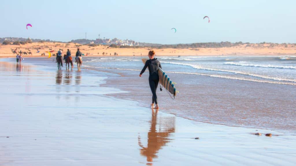Beach activities, Essaouira, Morocco