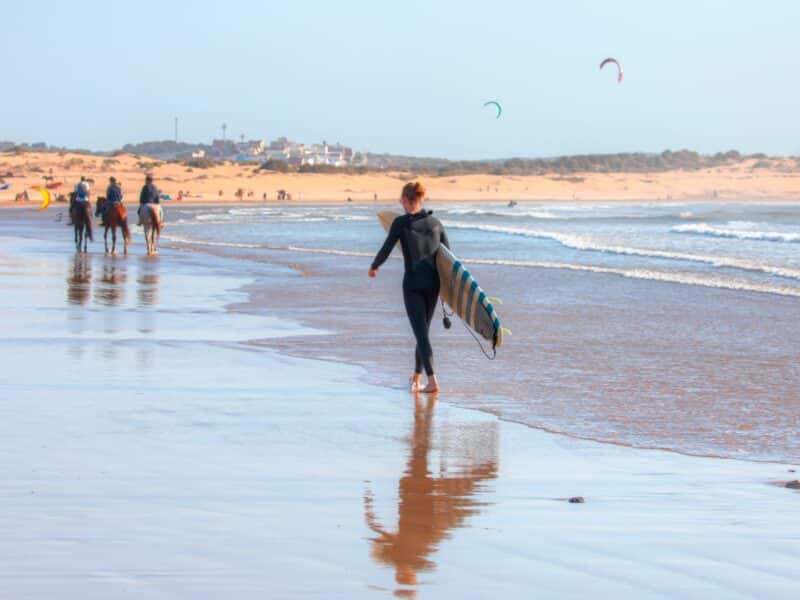 Beach activities, Essaouira, Morocco
