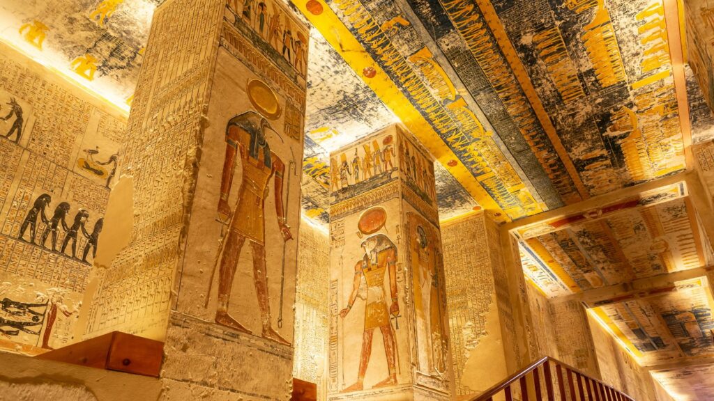 Interior of Rameses Tomb, Valley of the Kings, Egypt