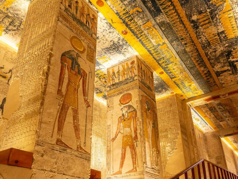Interior of Rameses Tomb, Valley of the Kings, Egypt