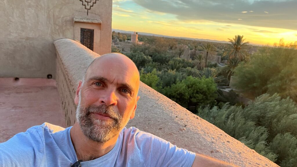 Dar Ahlam roof terrace, Skoura, Morocco