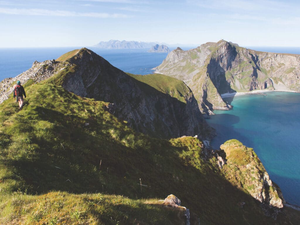 Hiking, Lofoten Islands, Norway, Photographed by Kristin Folsland Olsen