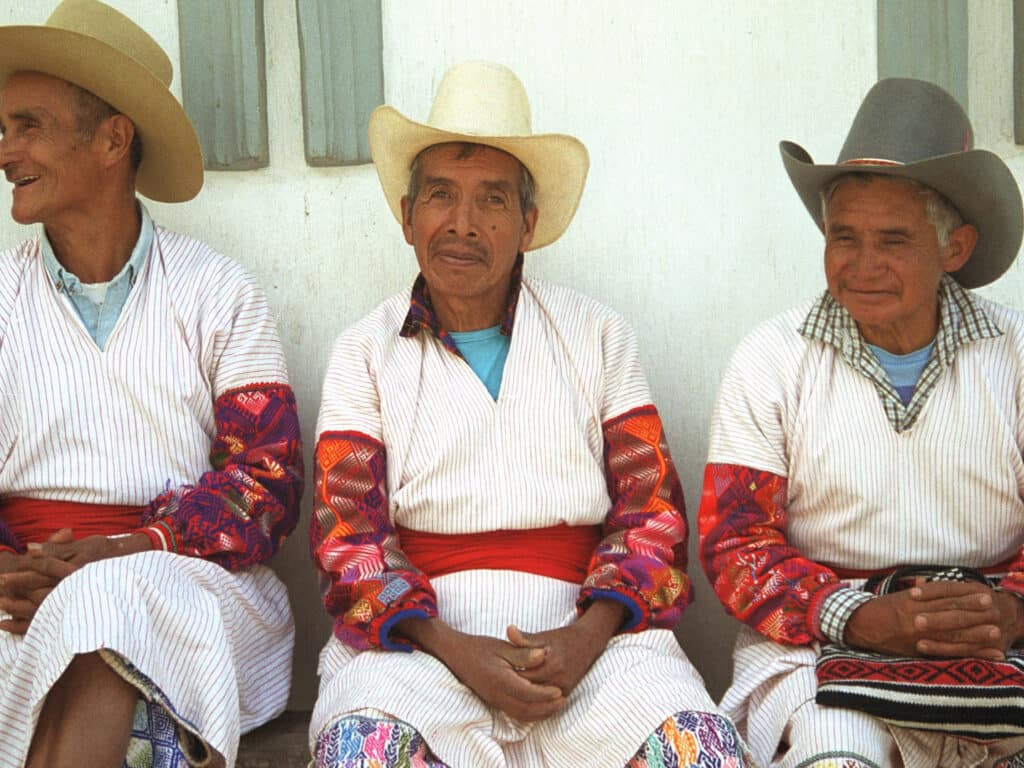 Men in traditional dress, Guatemala