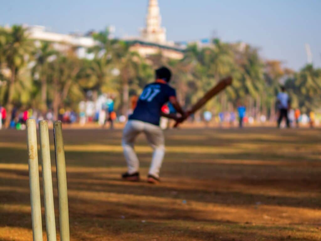 Cricket match in Mumbai, India