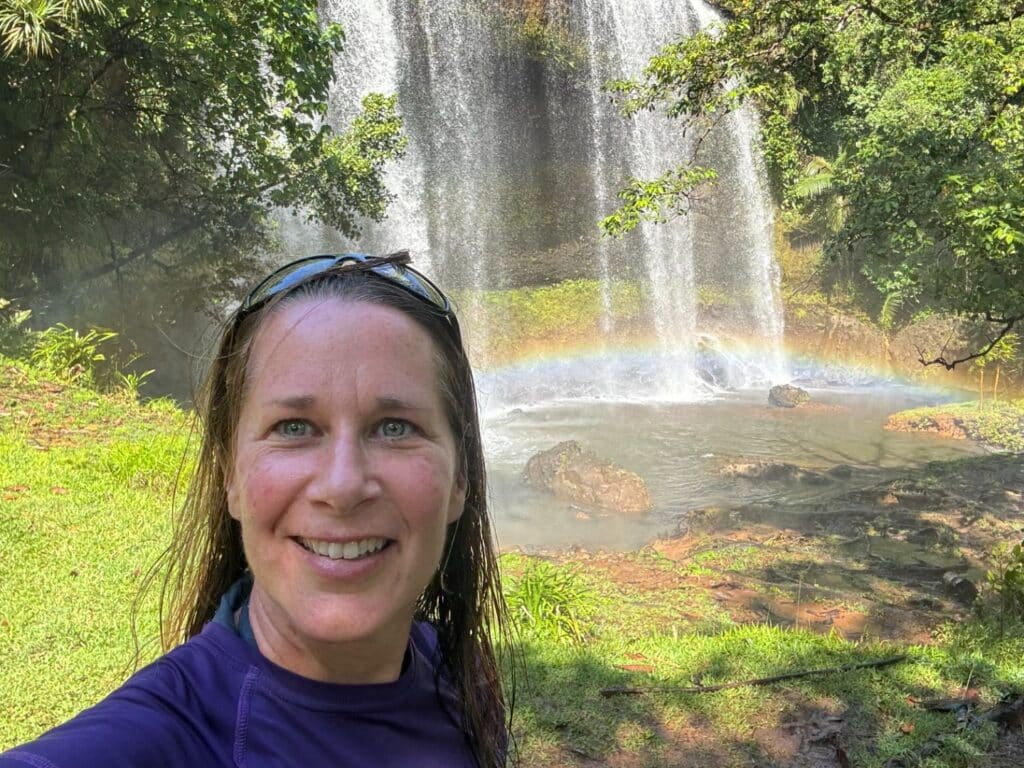 Clare Higginson in Palau