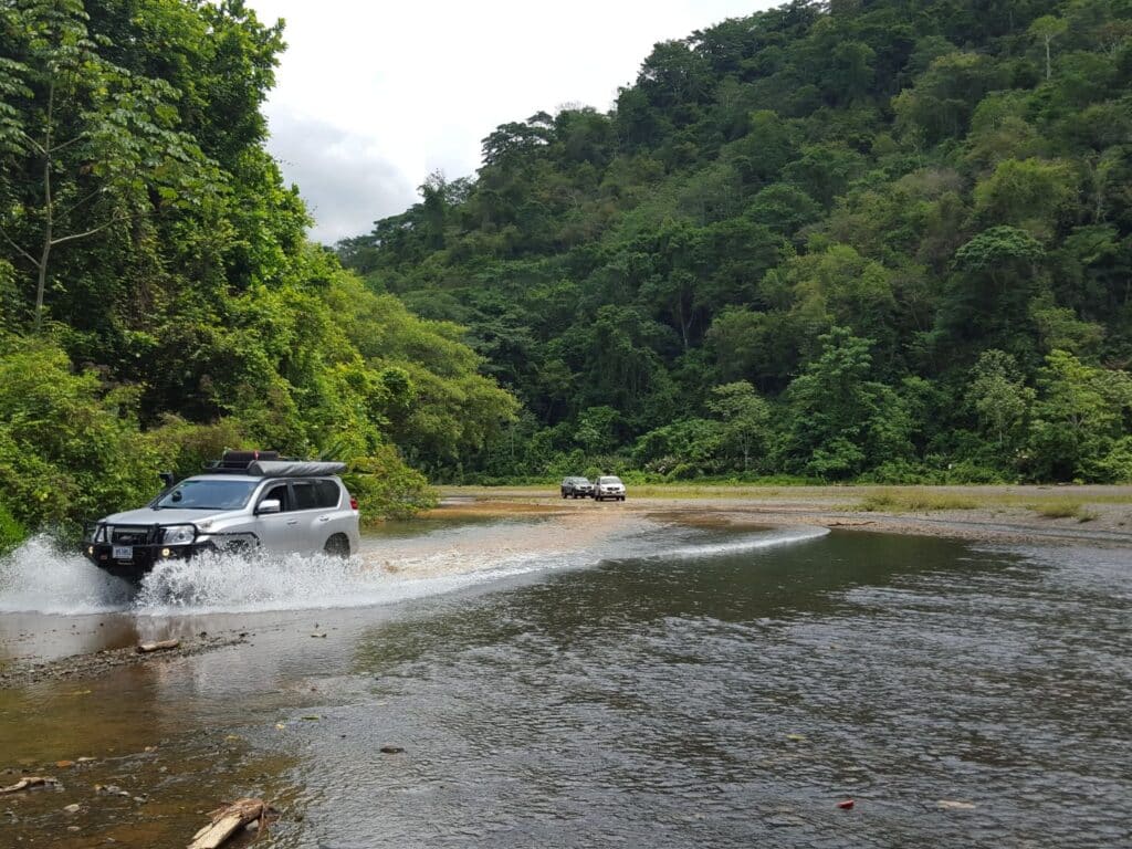 Costa Rica, self-drive, 4x4 adventure, river crossing