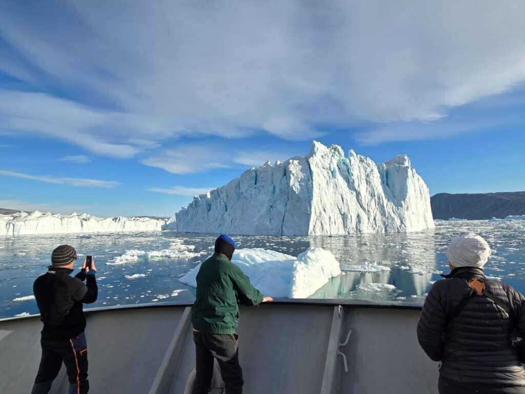 MS Balto, front deck, East Greenland, photographed by Ida Olsson
