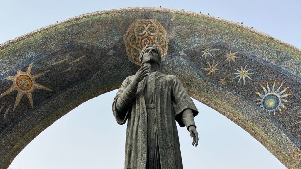 Somoni Statue in Dushanbe